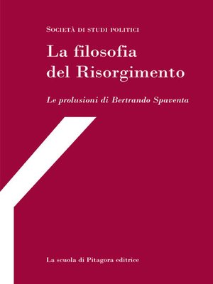 cover image of La filosofia del Risorgimento